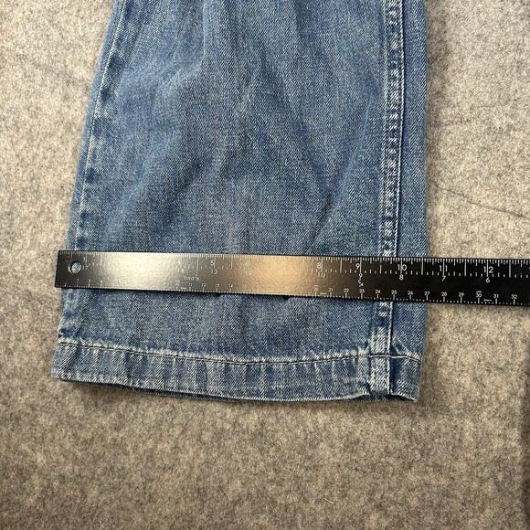 GAP Denim High Rise Wide Leg Cargo Pants Women’s Medium Blue Jeans Elastic Waist - Picture 9 of 9